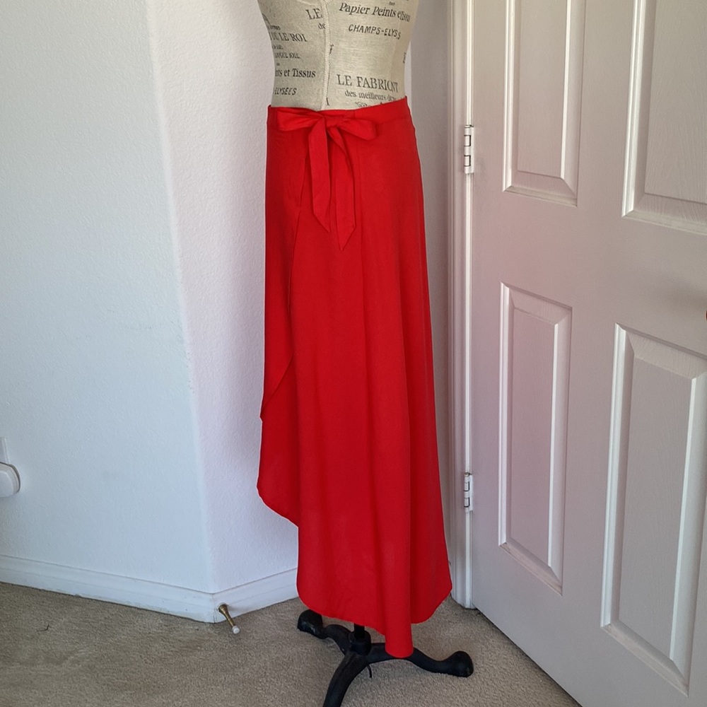 H&M Red Wrap Skirt